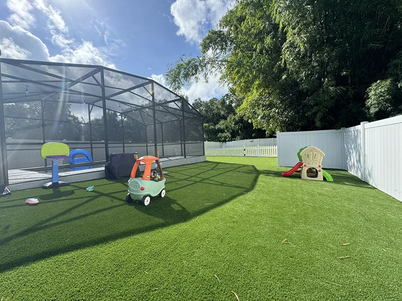 Artificial Turf and Fence installation in Tampa, FL